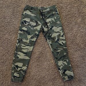 Forever 21 Green Camouflage Joggers